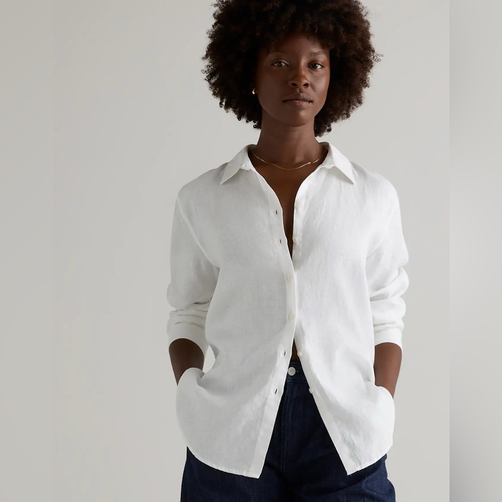 Quince 100% European Linen Long Sleeve Shirt